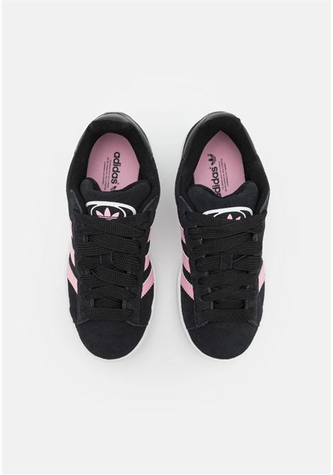 Black sneakers with pink stripes for women Campus 00s ADIDAS ORIGINALS | ID3171.